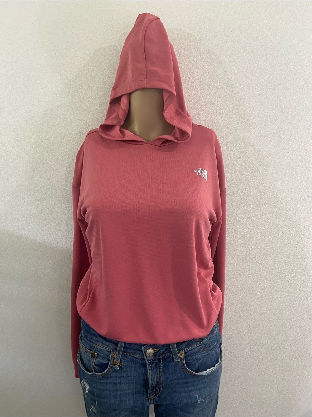 The North Face Women's Rose Pink Lightweight Hoodie Sz SP